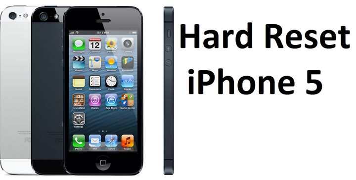 Hard Reset IPhone 5 Restore Apple Smartphone